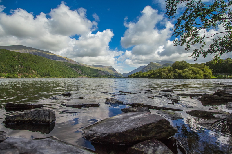 Snowdonia, solid, rock, flowing water, reflection, sky, Nature, cloud - sky, no people, day, Lake, outdoors, non-urban scene, scenics - nature, beauty in nature