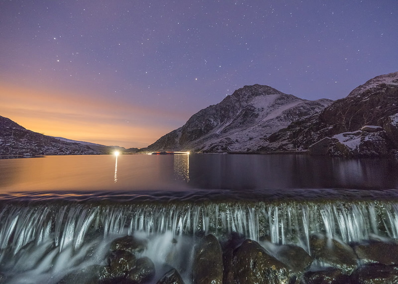 trails, International, Reserve, lapse, 480P, night, nightscape, mountain, ogwen valley, traffic  light, afon ogwen, Snowdonia, falls, astrophotography