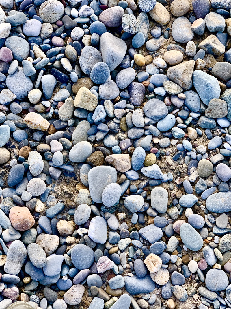 high angle view, united kingdom, land, unnamed road, abundance, beach, nature, rug, pebble, road, solid, stone, day, sea, large group of objects, stone - object