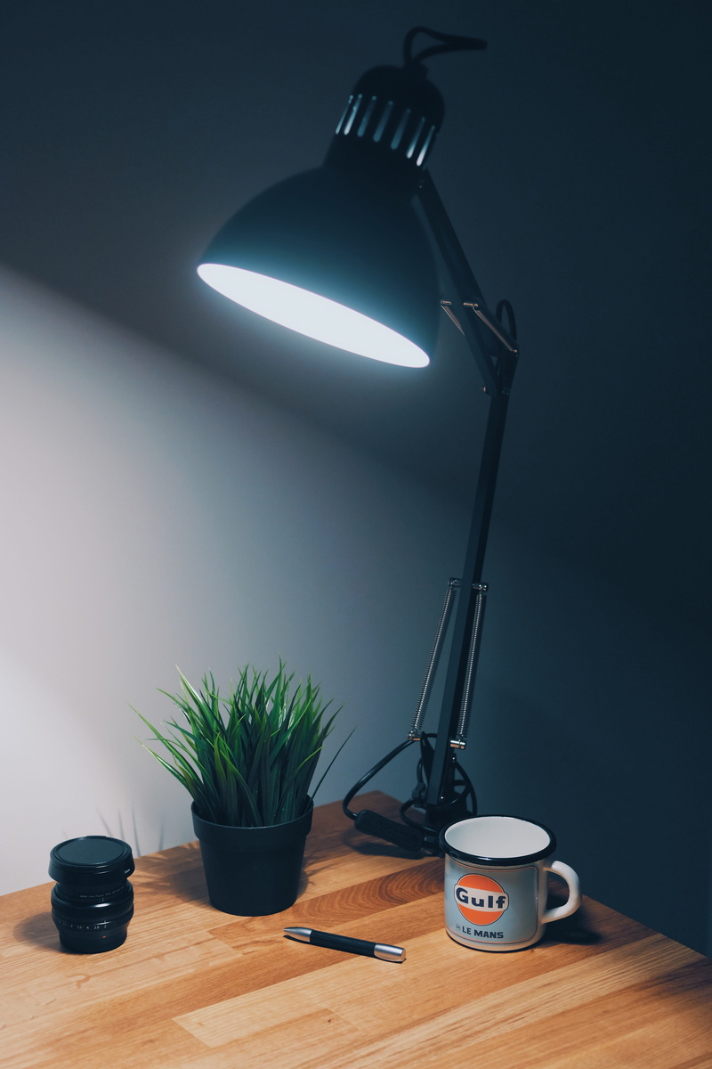 lighting equipment, ikea, 5K, light, wood, electric light, france, desk lamp, night, wood - material, cup, pen, no people, potted plant, illuminated, electricity