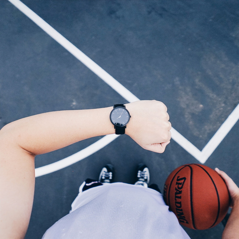 body part, high angle view, black, hand, shorts, basketball - sport, 4K, sneaker, line, brand name, watch dial, watch, transportation, tennis shoe, wearing