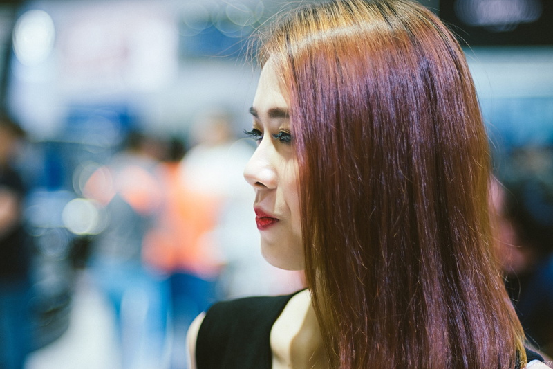 model, ho chi minh city, hairstyle, women, portrait, beauty, bangs, headshot, contemplation, real people, indoors, one person, looking away, young adult