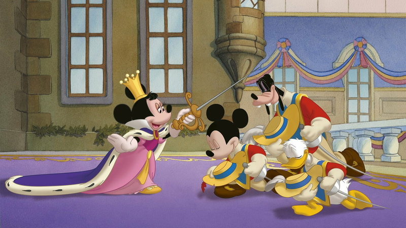 mickey donald goofy the three musketeers, 1080P