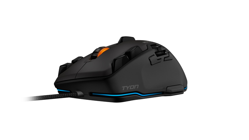 roccat, computer, equipment, orange color, plastic, close-up, studio shot, indoors, tyon, copy space, sport, 4K, still life, single Object, no people
