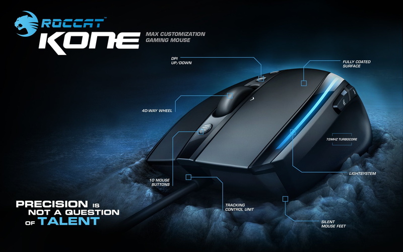 1080P, gaming, mouse, roccat, computer