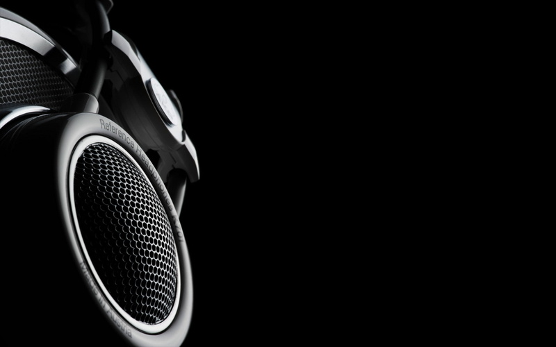 headphones, 1080P, akg, black, background, music