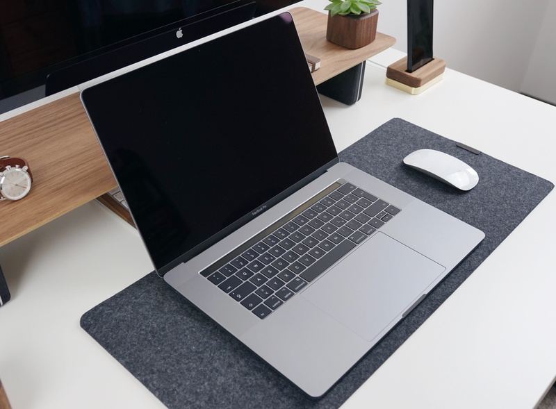 computer equipment, modern, apple, laptop, wireless technology, communication, wood - material, connection, black color, furniture, pro, high angle view