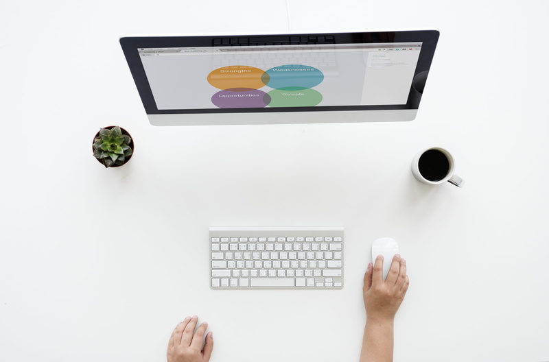 one person, indoors, coffee cup, person, human body part, connection, communication, marketing, surface, technology, imac, digital composite, computer equipment