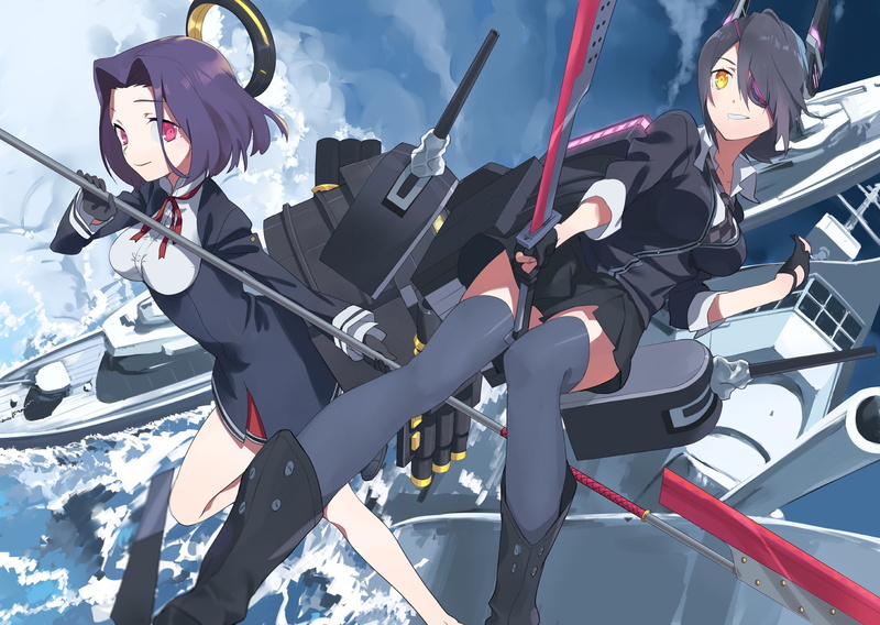 Tatsuta (Kancolle), Kantai Collection, Tenryuu (Kancolle), 1080P, Anime