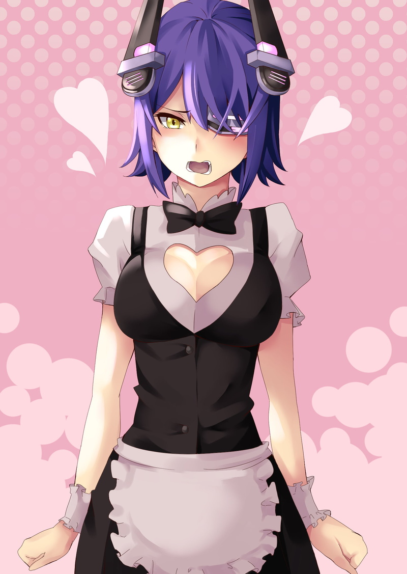 Tenryuu (KanColle), Kantai Collection, 1080P, purple hair