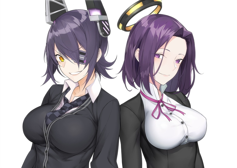 anime girls, anime, 2K, Tatsuta (KanColle), Tenryuu (KanColle), Kantai Collection