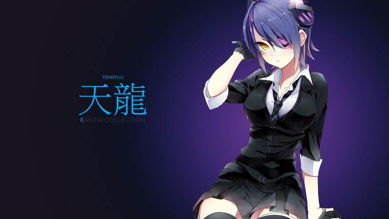 Kantai Collection, Tenryuu (KanColle), Anime Girls, 1080P