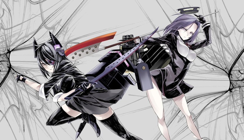 Kantai Collection, Tenryuu (Kancolle), Anime, 1080P, Tatsuta (Kancolle)