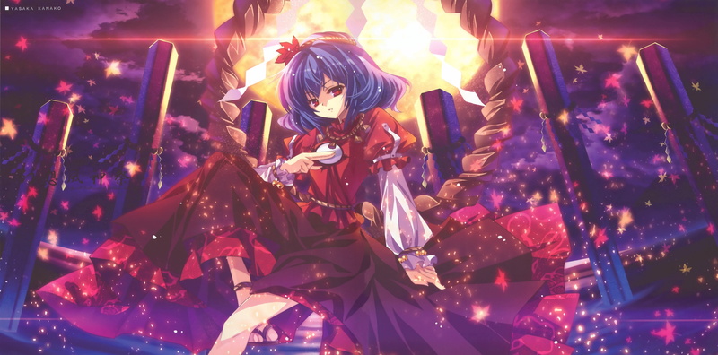 nightlife, blue hair, Yasaka Kanako, music, s, white, stage - performance space, black, Touhou, occupation, performance, festival, women, youth culture