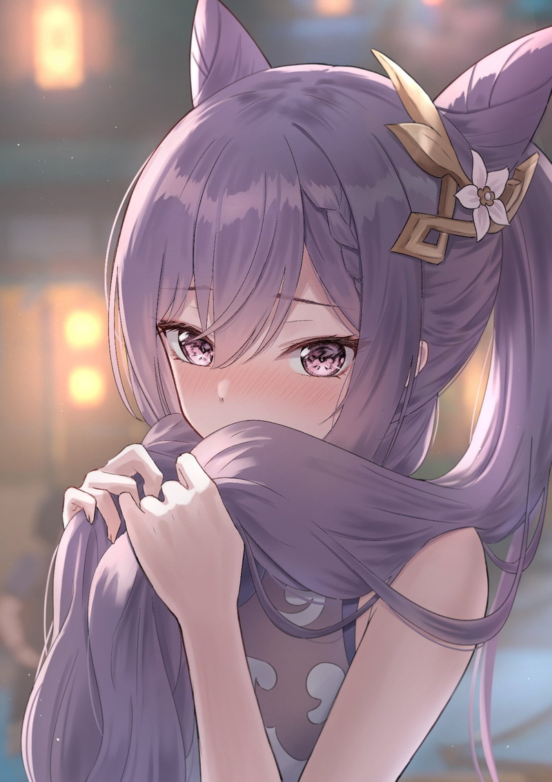 anime girls, 720P, Genshin Impact, keqing (genshin impact)