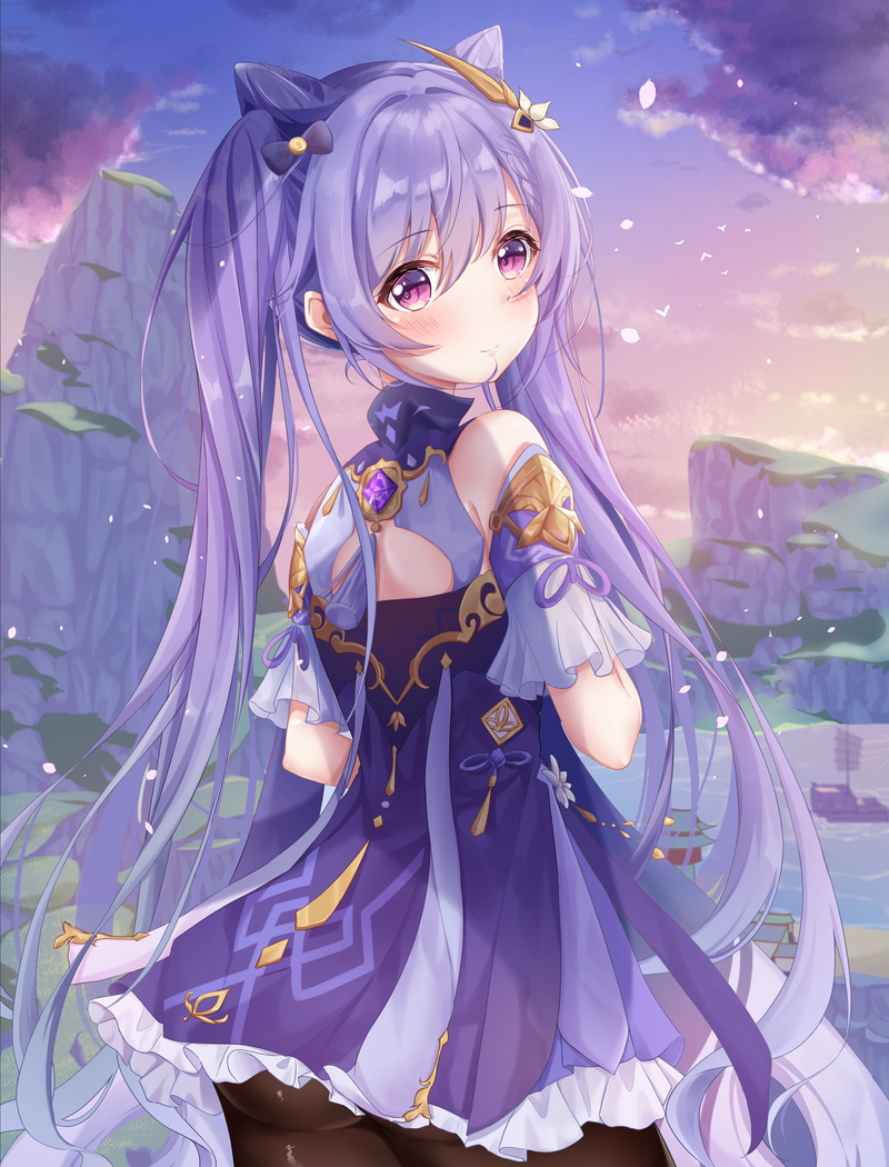 anime girls, Genshin Impact, keqing (genshin impact), 2K