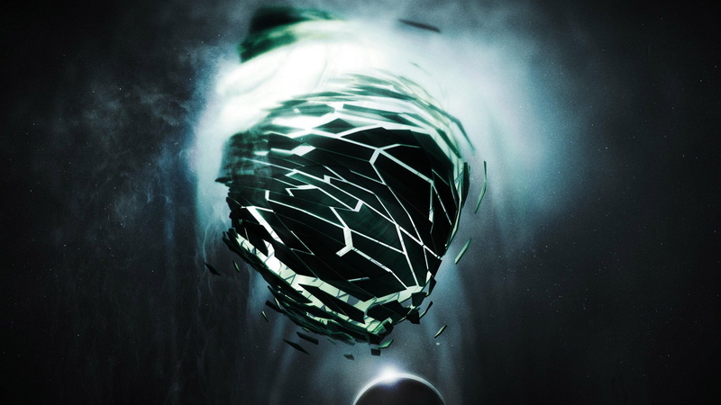 shattered, crystal, 2560x1440, graphic, abstract, implosion, 2K