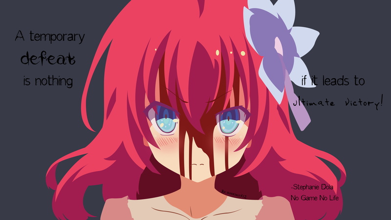 No Game No Life, Stephanie Dora, 5K, anime girls, watermarked, anime, quote