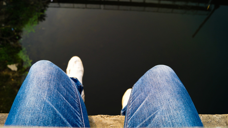 river, human foot, 54, puma, ishant, high angle view, lucknow, siting, sit, @ishant_mishra54, bridge, real people, jeans, shoes, human body part, avadh