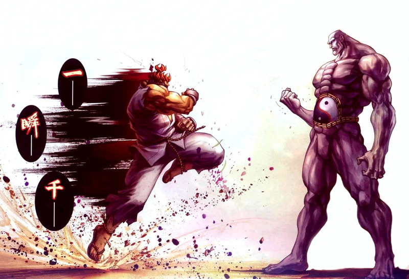 street, iv, artwork, art, x, games, fighter, Seth, akuma, 720P, video, hd, Street Fighter IV
