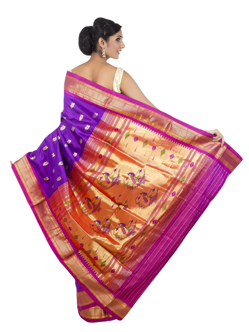 4K, traditional clothing, indian woman, cut out, young women, front view, adult, beautiful woman, copy space, paithani saree, indoors, full length, woman