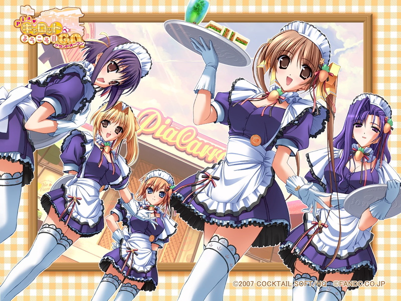 girl, pia carrot go, midou chihiro, kanau yaegashi, kugahara mimori, kinoshita rumi, waitress, horiuchi sana, kunugi ayano, pia carrot, 720P