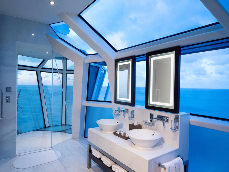 domestic room, flooring, home, domestic bathroom, home interior, water, no people, home showcase interior, 2K, modern, bathroom, wealth, sink, sea, indoors