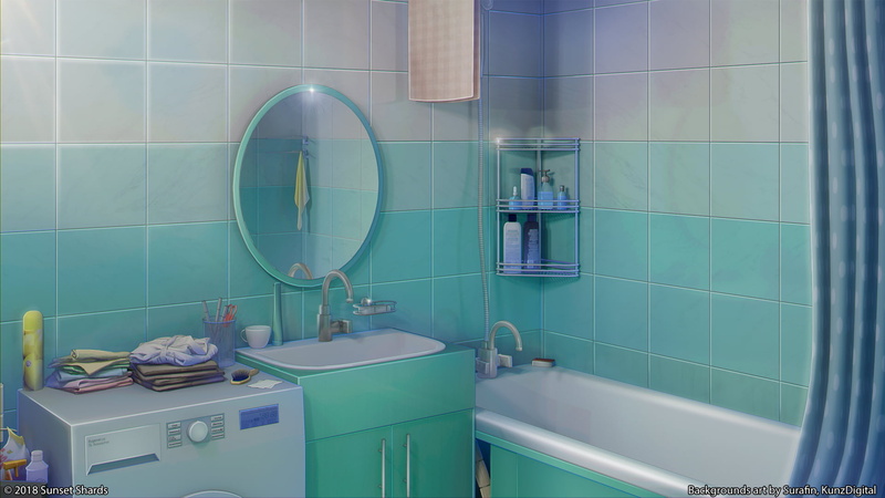 1080P, Bathroom, Original, Anime