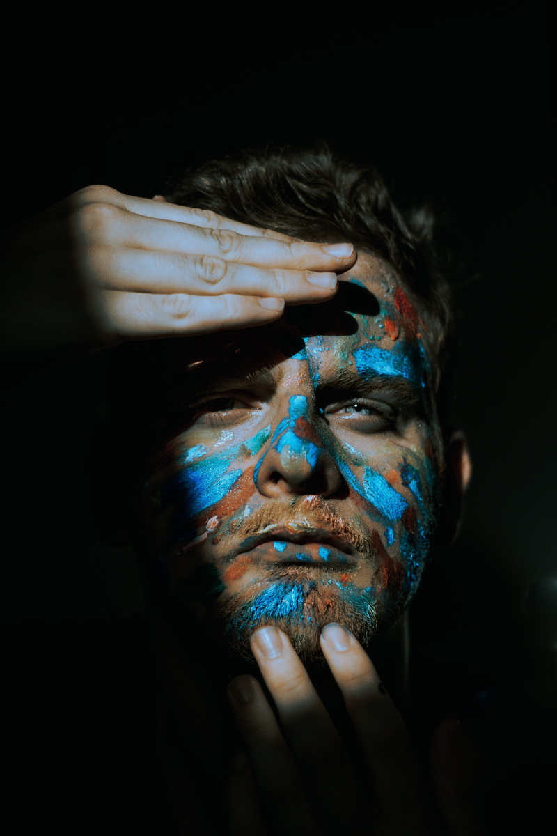 women, face, religion, eye, caucasian Ethnicity, human Face, spirituality, black Color, holding, color, blue, man, light, people, beautiful, face Paint