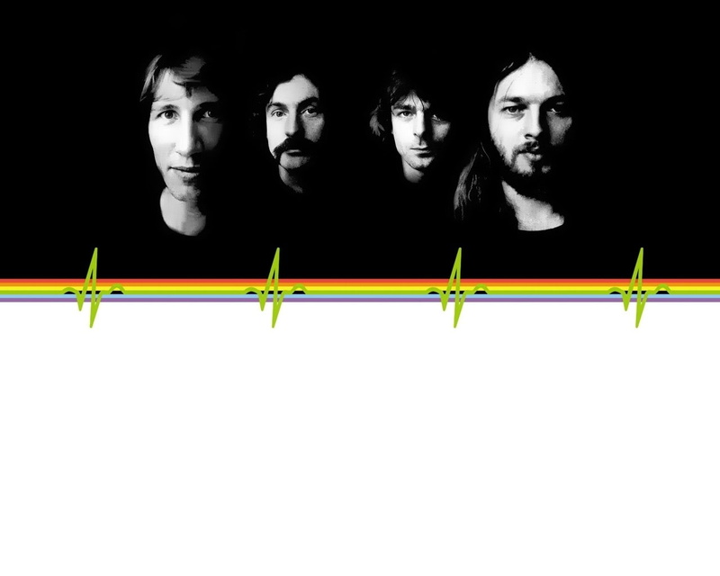 portrait, 720P, Rick Wright, painting, Roger Waters, Pink, Pink Floyd, four, Band (Music), men