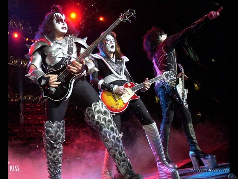 band, Heavy, 480P, rock, Rock and Roll, art, entertainment, kiss, Makeup, Guitars, hd, music