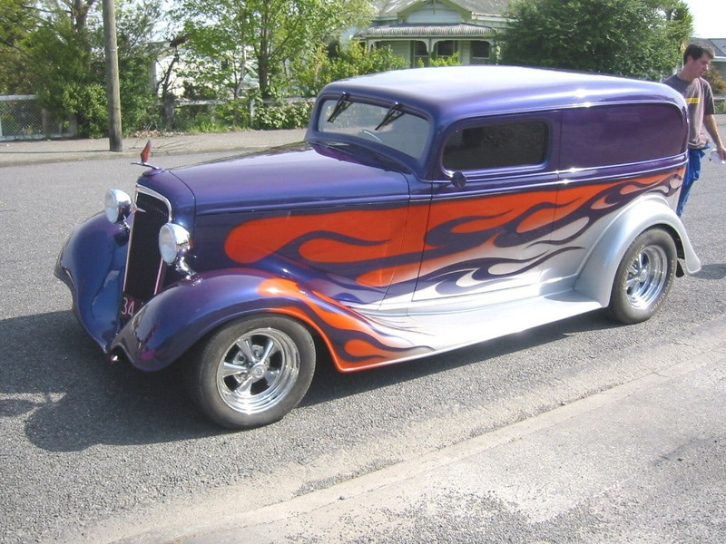 flames, flaming, hd, blue, art, 480P, chopped, rod, blue flames, cars, red, street rod