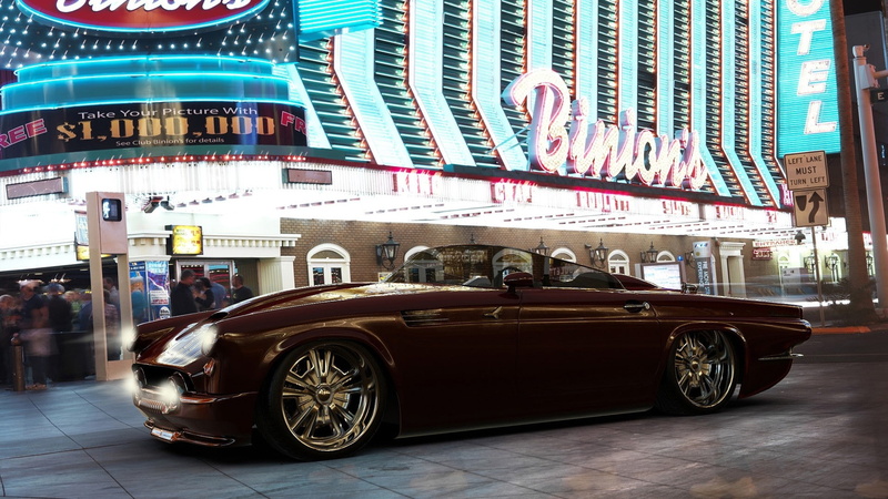 thunderbird, x, Custom, ford, art, las, hd, vegas, tuning, 1080P, cars, Las Vegas