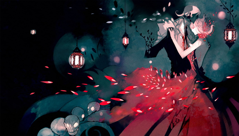 Tango, lantern, skull, 720P, tuxedo, Nano Mortis