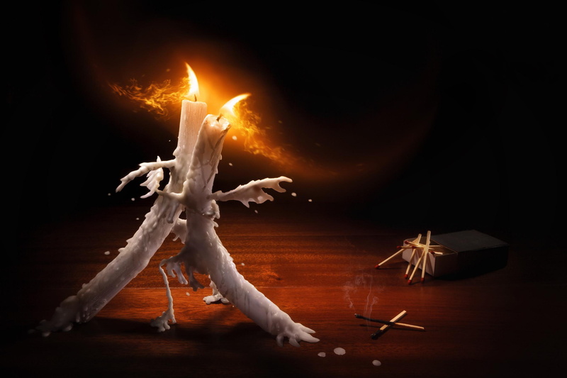 black background, two, no people, dancing, 1080P, illuminated, destruction, sign, studio shot, digital, burning, fire, flame, wood, white, tango, celebration