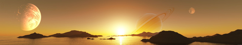 soleil, 5K, triple, multiple, multi, sunset, screen, coucher, planet, monitor, lever, sunrise