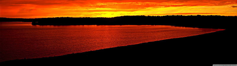 nature, screen, dual, coucha, monitor, multi, coucher, multiple, 4K, soleil, sunset