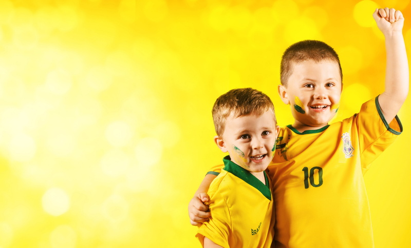 Soccer, Fans, Brazil, 5K, 5K, Football, FIFA, 4K, Kids