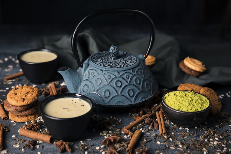 Tea, 5K, Kettle, Food, Drink, Cookie, Still Life, Cinnamon