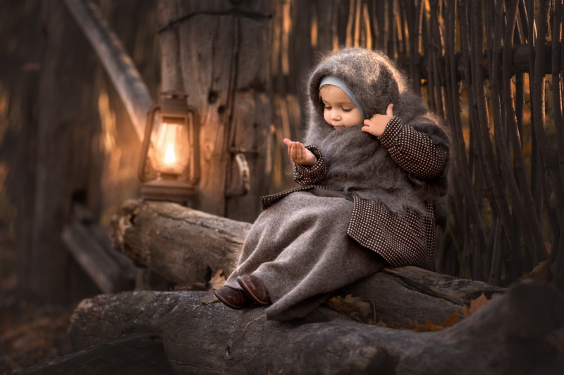 girl, 1080P, shawl, lamp
