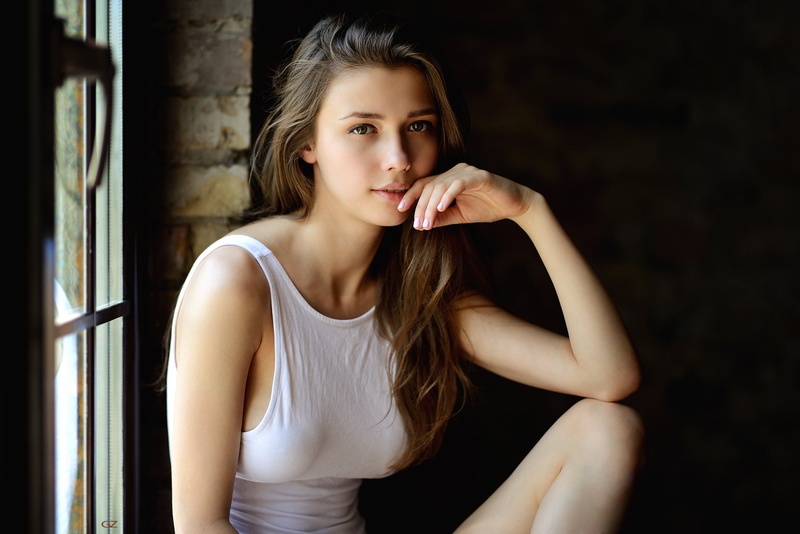 positive Emotion, brown Hair, happiness, front view, Mila Azul, content, women, studio Shot, beautiful, wearing, looking At Camera, real People, hairstyle