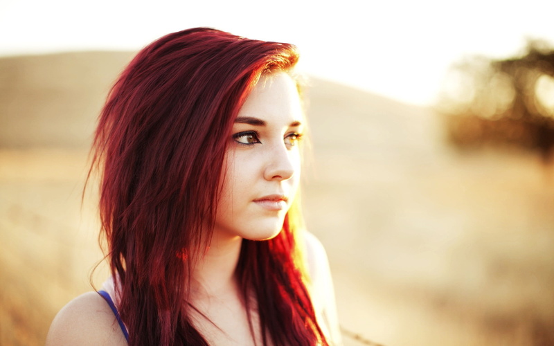 face, eyes, Tosha McCarter, 2K, women, redhead