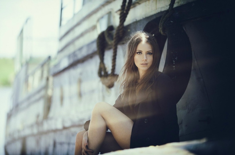 Kseniya Kokoreva, portrait, 1080P, contemplation, waiting, females, look, beauty, beautiful people, face, luxury, women, adult, model, one person, elegance