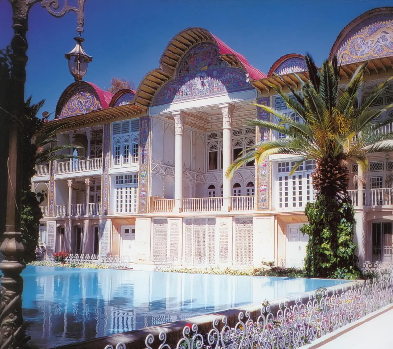 very nice, 1080P, swimming, white, eram, garden, animals, pool, house