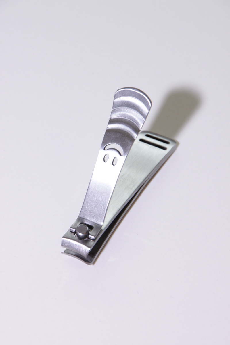 work tool, manicure, copy space, tool, hand tool, silver colored, metal, white background, still life, communication, editorial, office, high angle view