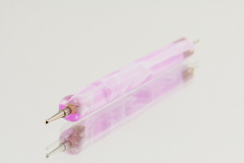 focus on foreground, single object, transparent, cosmetics, beauty, white background, care, healthcare and medicine, hygiene, purple, pedicure, indoors