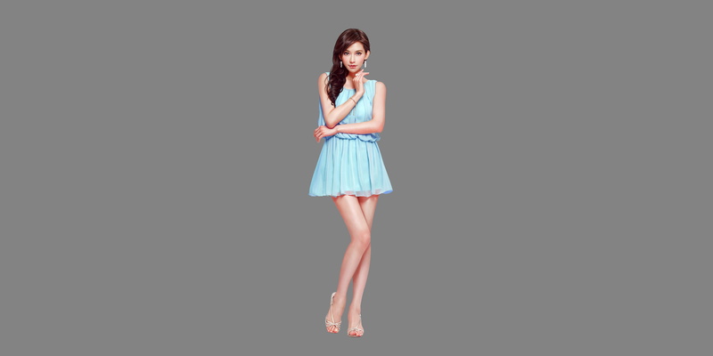Minimalism, HL Z, 5K, Art, Beautiful, Sexy, Dress, Figure, Asian, Girl