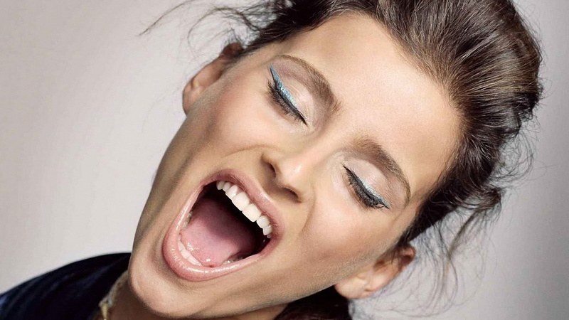 beautiful, s, beauty, lifestyles, human body part, adult, fun, portrait, close-up, one Young Woman Only, human Face, tongue, teeth, looking At Camera, head And Shoulders