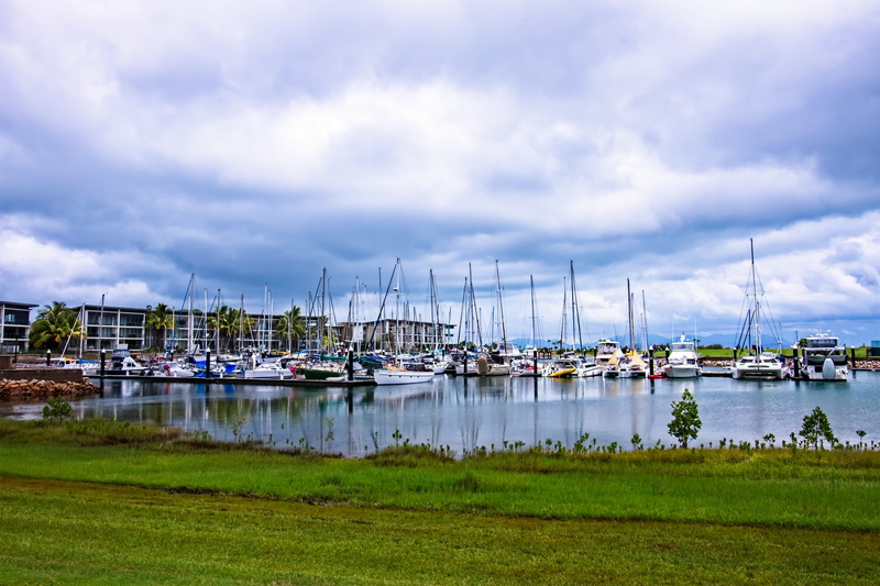 reflection, marina, fishing industry, scenics - nature, sailboat, 4K, townsville, boats, magnetic island, sky, no people, cloud - sky, beauty in nature