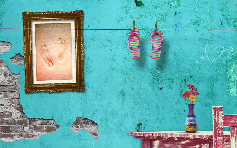 multi Colored, representation, architecture, cultures, flip, facade, retro Styled, turquoise colored, hanging, pair, rustic, flower, red, house, built structure